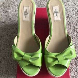 Valentino Green Summer Sandal Size 41 (10.5 US)